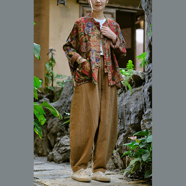 Buddha Stones Solid Color Loose Yoga Harem Pants With Pockets - image 42