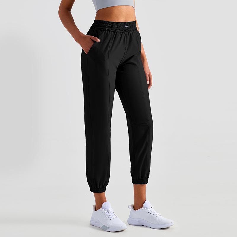 Buddha Stones High Waist Fitness Yoga Sports Jogger Track Pants With Pockets Sweatpants - Black - US8-10，UK/AU12-14，EU40-42 (XL) - image 40