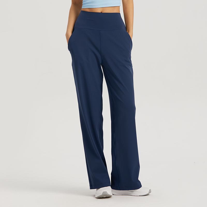 Buddha Stones High Waist Breathable Track Pants For Sports Fitness Yoga - Navy Blue - US8-10，UK/AU12-14，EU40-42 (XL) - image 0