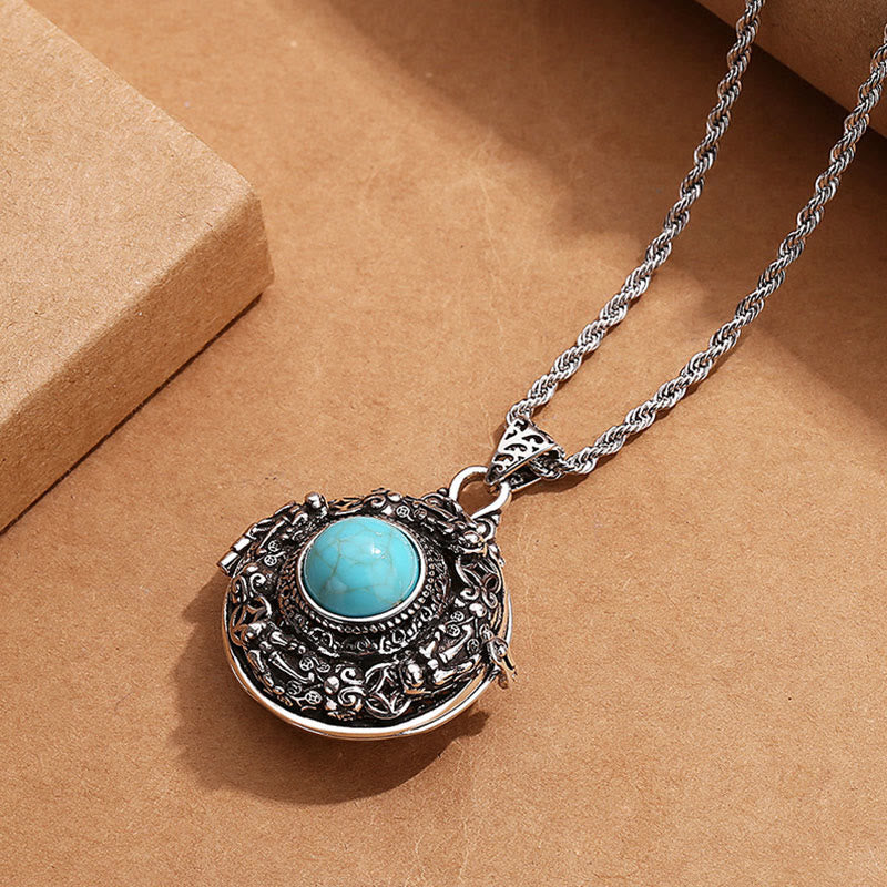 Buddha Stones Tibetan Pi Xiu Luck Copper Necklace - Pixiu Necklace-With Twist Chain(Necklace length: 60cm) - image 0