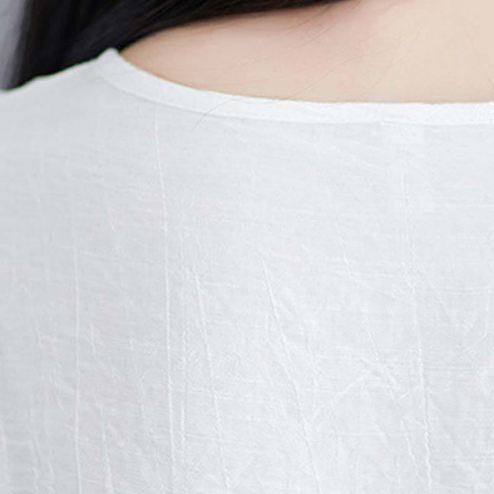 Buddha Stones 2Pcs Solid Color Midi Dress Wide Leg Pants Meditation Spiritual Zen Practice Yoga Dance Clothing - image 11