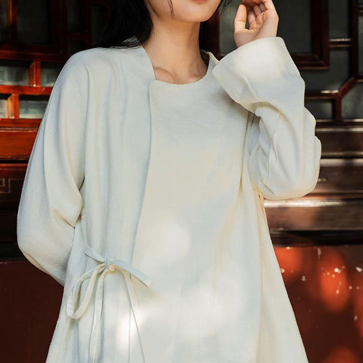 Buddha Stones Long Sleeve Jacket Shirt Top Wide Leg Pants Zen Tai Chi Yoga Meditation Clothing - image 3
