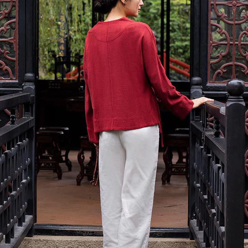 Buddha Stones Long Sleeve Jacket Shirt Top Wide Leg Pants Zen Tai Chi Yoga Meditation Clothing - image 20