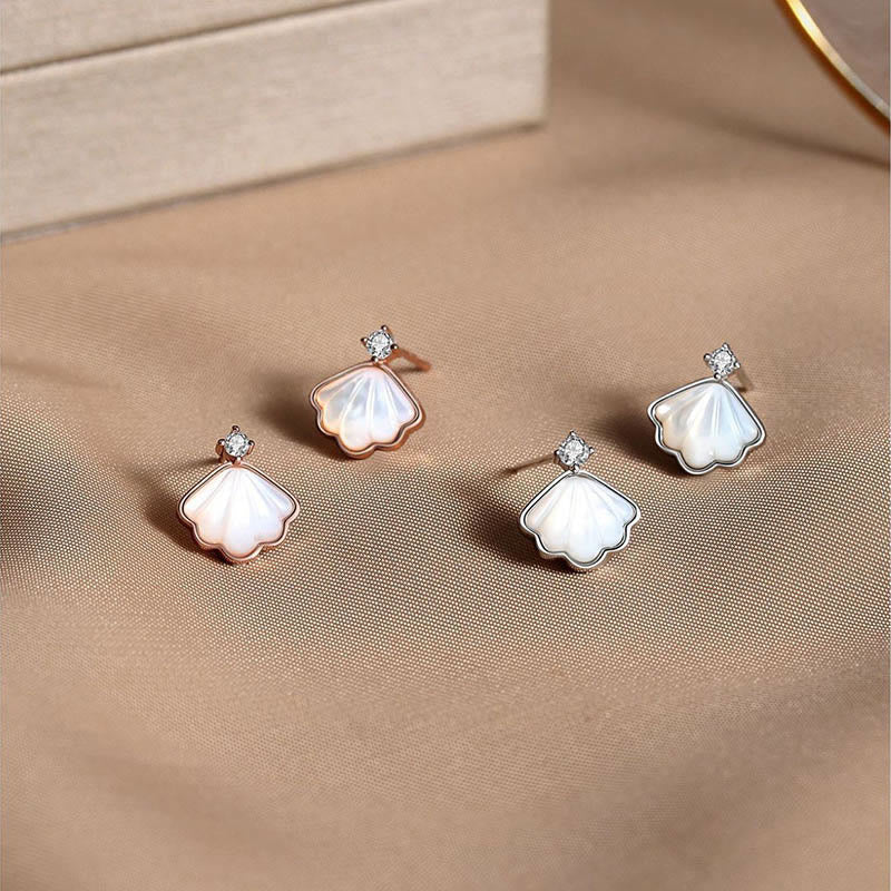 Buddha Stones 925 Sterling Silver Tridacna Stone Shell Blessing Necklace Pendant Bracelet Earrings Jewelry Set - image 11