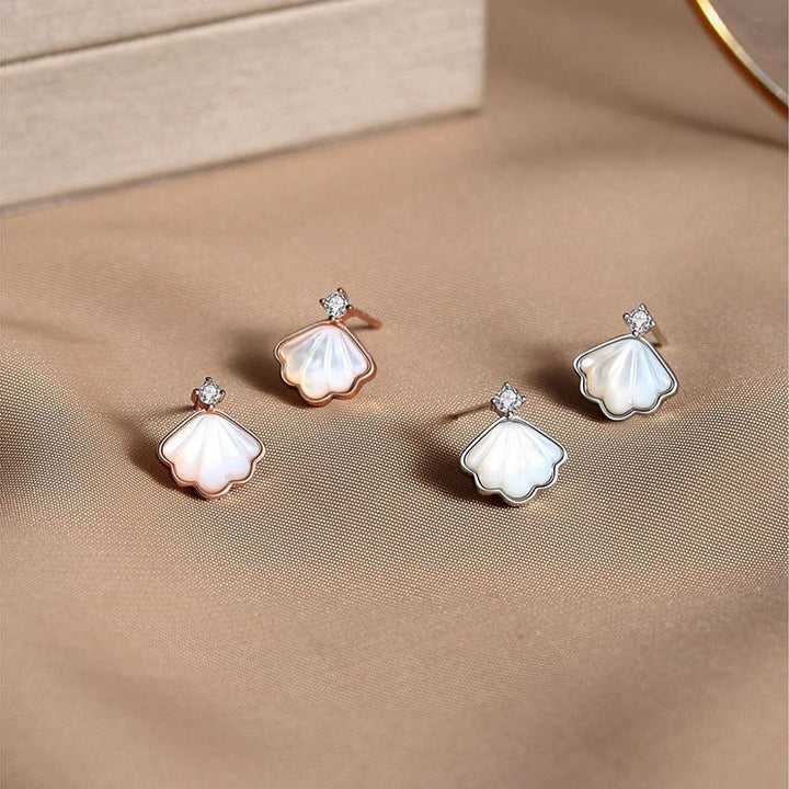 Buddha Stones 925 Sterling Silver Tridacna Stone Shell Blessing Necklace Pendant Bracelet Earrings Jewelry Set - image 11