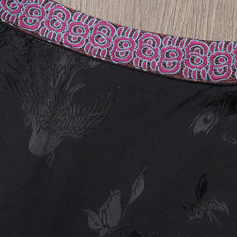 Buddha Stones Vintage Frog-Button Embroidery Purple Flower Tang Suit Design Sleeveless Vest - image 14