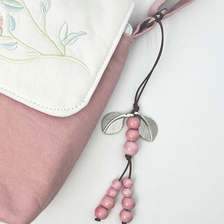 Buddha Stones Embroidered Camellia Epiphyllum Gardenia Sakura Flowers Crossbody Bag Shoulder Bag Cellphone Bag - image 21