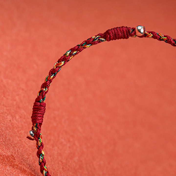 Buddha Stones Tibet Handmade Multicolored Bamboo Protection Braided String Bracelet - image 2