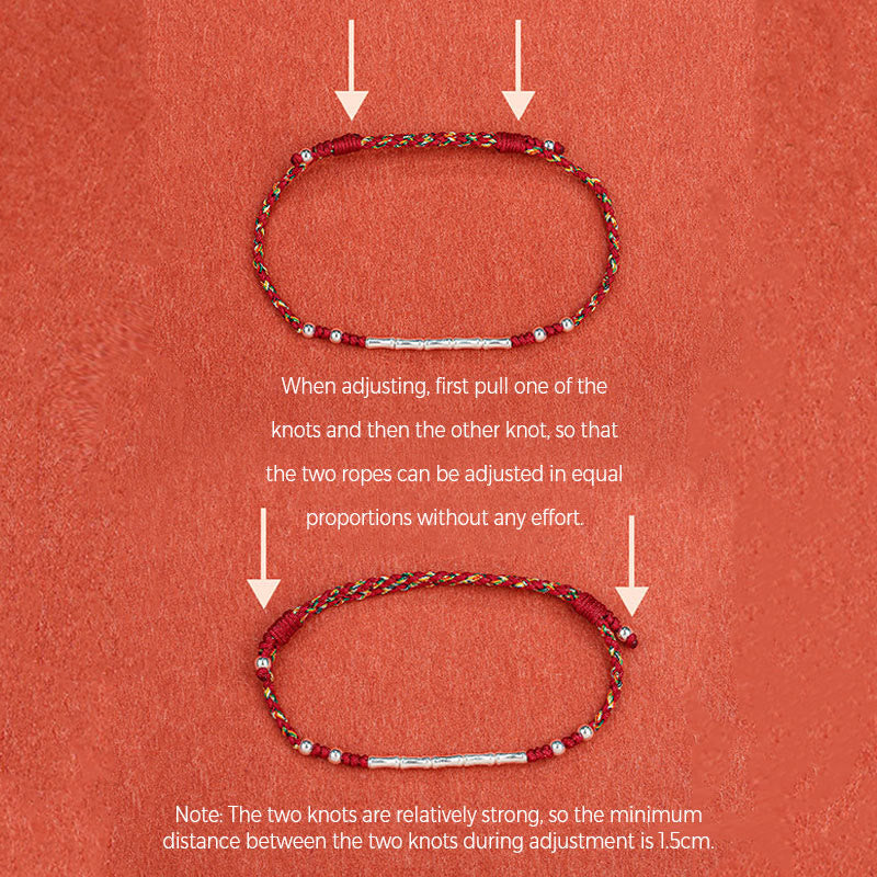 Buddha Stones Tibet Handmade Multicolored Bamboo Protection Braided String Bracelet - image 3