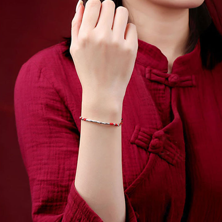 Buddha Stones Tibet Handmade Multicolored Bamboo Protection Braided String Bracelet - image 9
