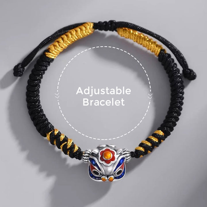 Buddha Stones Handmade Dancing Lion Luck Braided String Bracelet - image 4