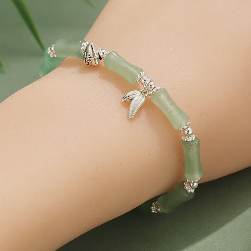 Buddha Stones Peridot White Jade Strawberry Quartz Green Aventurine Bamboo Fu Character Luck Bracelet - image 19