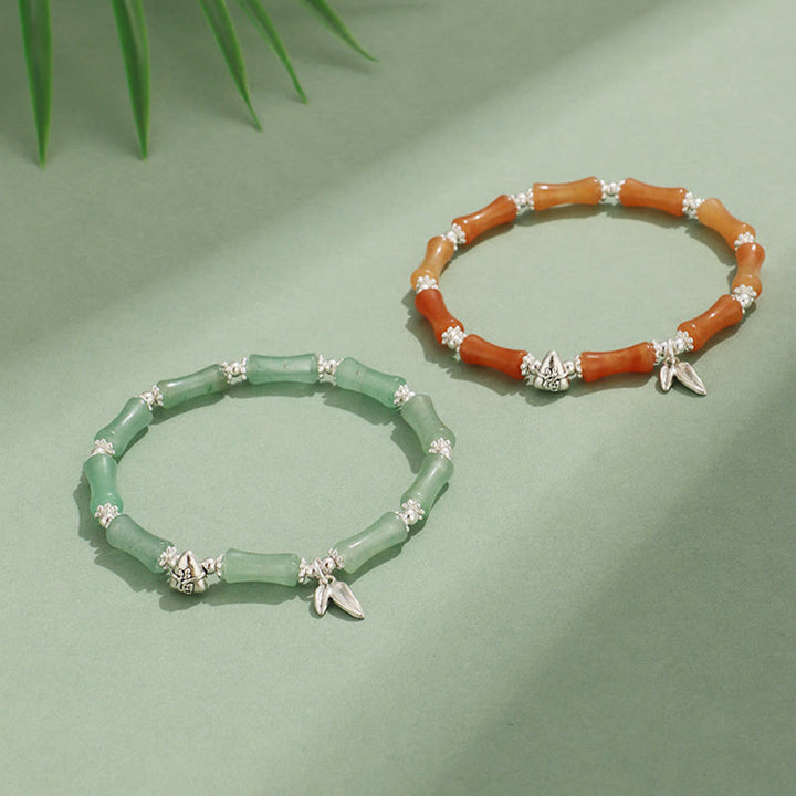 Buddha Stones Peridot White Jade Strawberry Quartz Green Aventurine Bamboo Fu Character Luck Bracelet - image 20