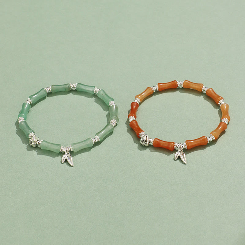 Buddha Stones Peridot White Jade Strawberry Quartz Green Aventurine Bamboo Fu Character Luck Bracelet - image 21