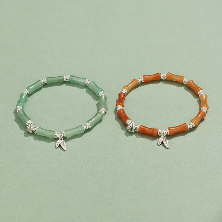 Buddha Stones Peridot White Jade Strawberry Quartz Green Aventurine Bamboo Fu Character Luck Bracelet - image 21