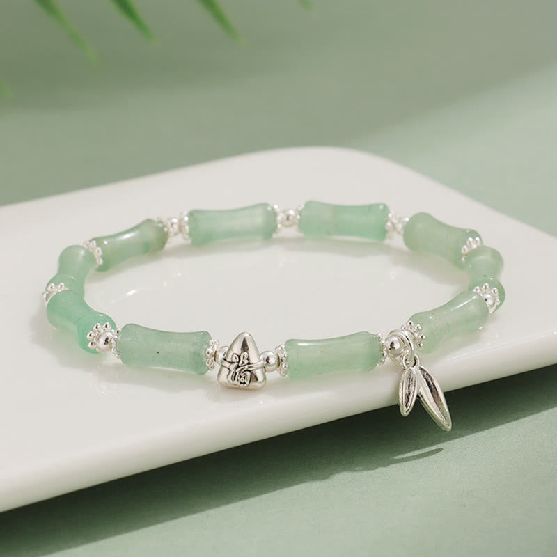 Buddha Stones Peridot White Jade Strawberry Quartz Green Aventurine Bamboo Fu Character Luck Bracelet - image 18