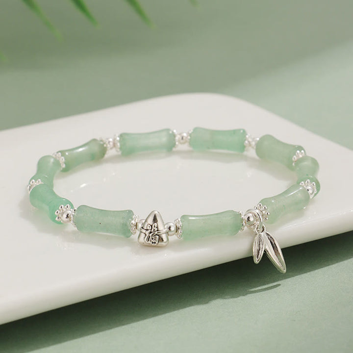 Buddha Stones Peridot White Jade Strawberry Quartz Green Aventurine Bamboo Fu Character Luck Bracelet - image 18