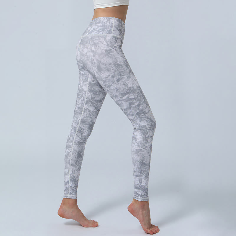 Buddha Stones Flowers Leaves Print Sports Fitness Yoga High Waist Leggings Women's Yoga Pants - image 16