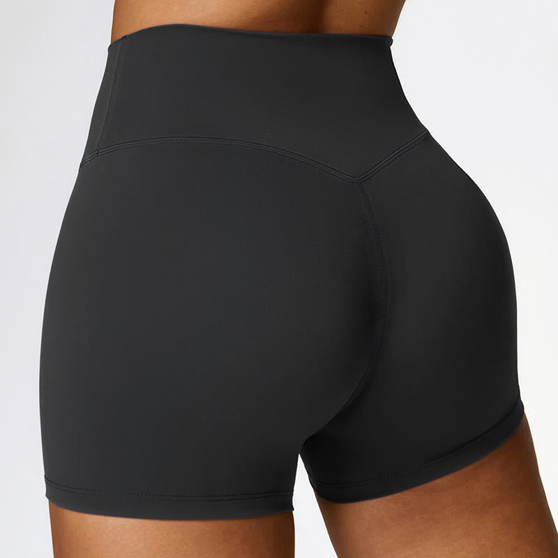 Buddha Stones Solid Color Crop Tank Top High Waist Shorts Sports Fitness Gym Yoga Outfits - image 22