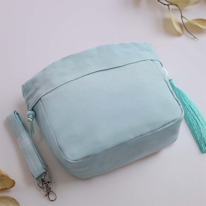 Buddha Stones Suzhou Embroidery Lotus Epiphyllum Magnolia Cotton Linen Tote Crossbody Bag Shoulder Bag Handbag - image 17