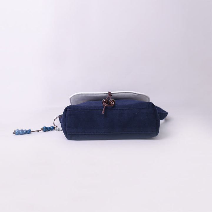 Buddha Stones Embroidered Camellia Epiphyllum Gardenia Sakura Flowers Crossbody Bag Shoulder Bag Cellphone Bag - image 3