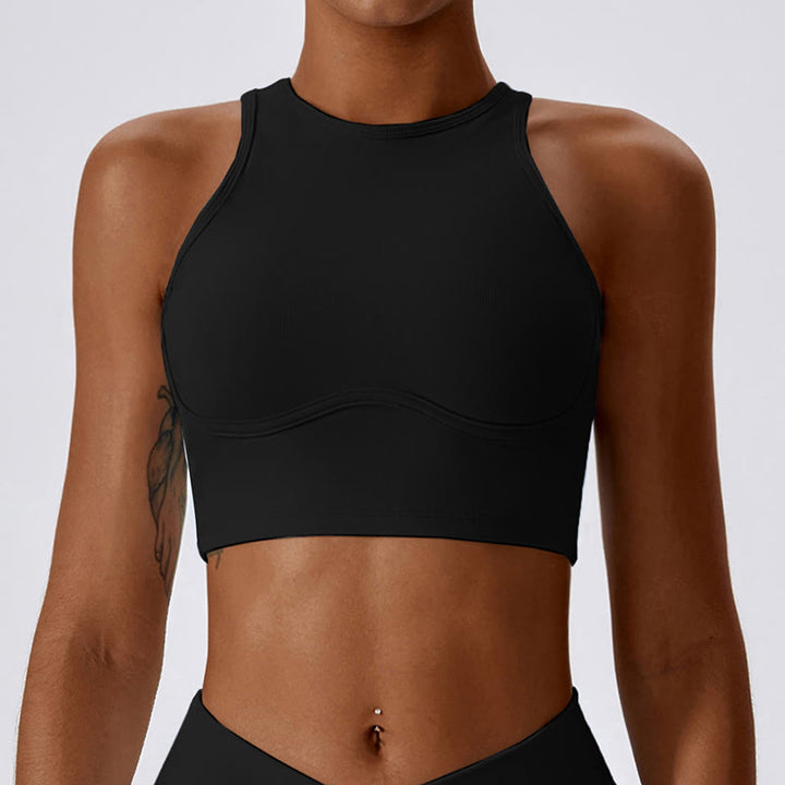 Buddha Stones Sleeveless Crop Tank Top Flared Pants Sports Fitness Yoga - Black - Top - XL - image 15