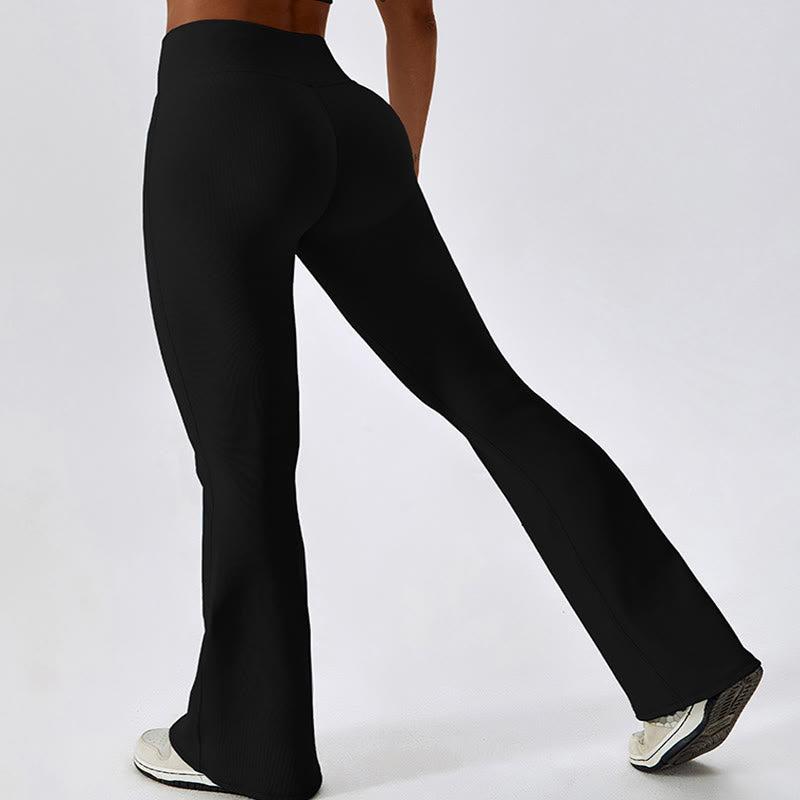 Buddha Stones Sleeveless Crop Tank Top Flared Pants Sports Fitness Yoga - image 20