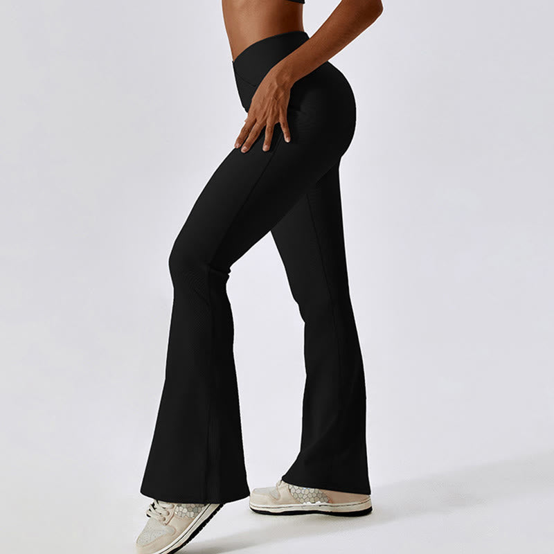 Buddha Stones Sleeveless Crop Tank Top Flared Pants Sports Fitness Yoga - image 22