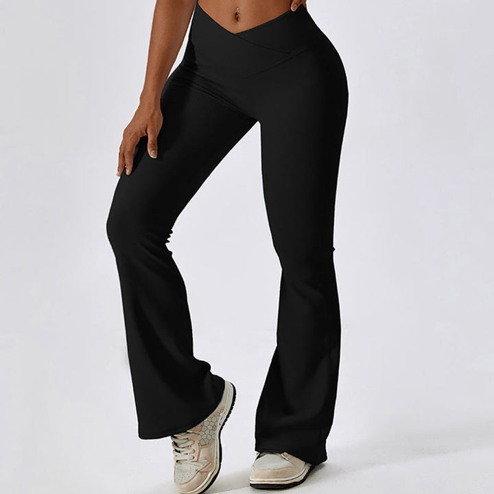 Buddha Stones Sleeveless Crop Tank Top Flared Pants Sports Fitness Yoga - image 23