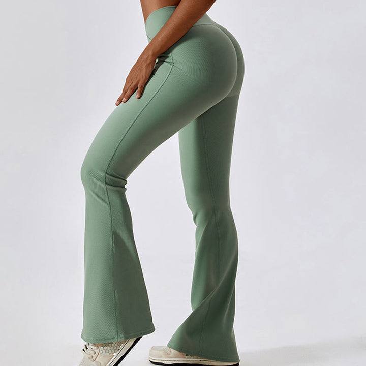 Buddha Stones Sleeveless Crop Tank Top Flared Pants Sports Fitness Yoga - image 33