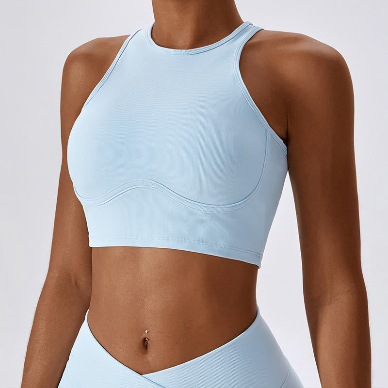 Buddha Stones Sleeveless Crop Tank Top Flared Pants Sports Fitness Yoga - image 37