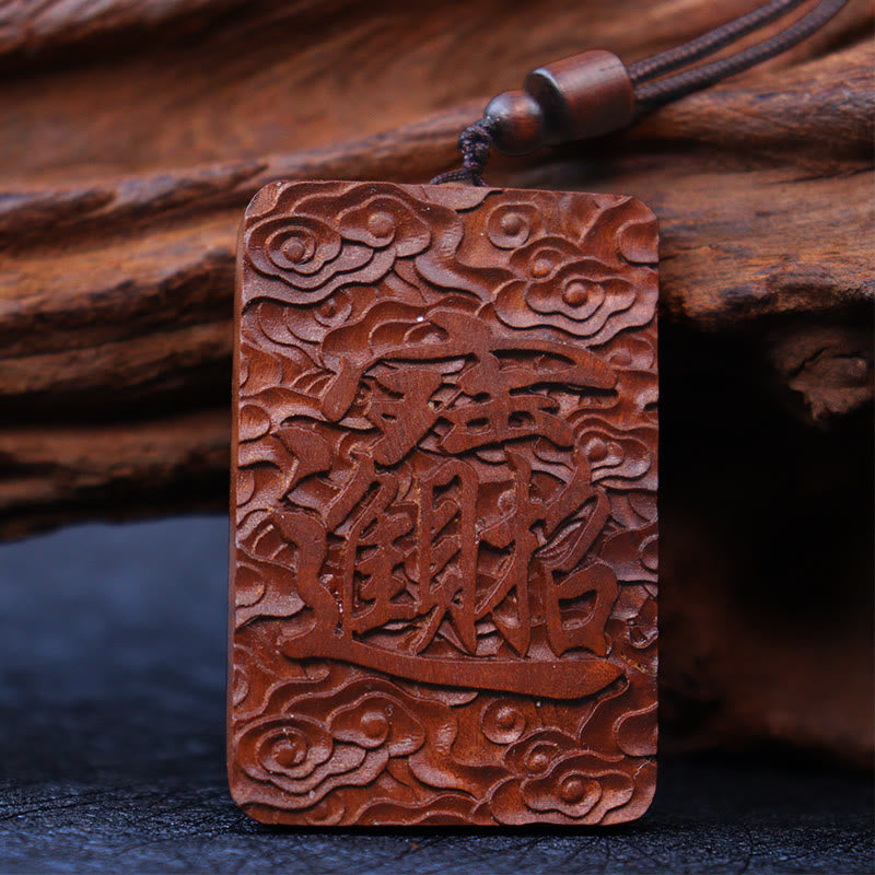 Buddha Stones Natural Lightning Struck Jujube Wood PiXiu Copper Coin Good Fortune Necklace Pendant - image 5