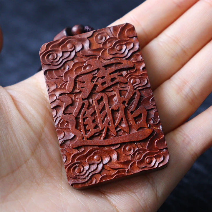 Buddha Stones Natural Lightning Struck Jujube Wood PiXiu Copper Coin Good Fortune Necklace Pendant - image 11