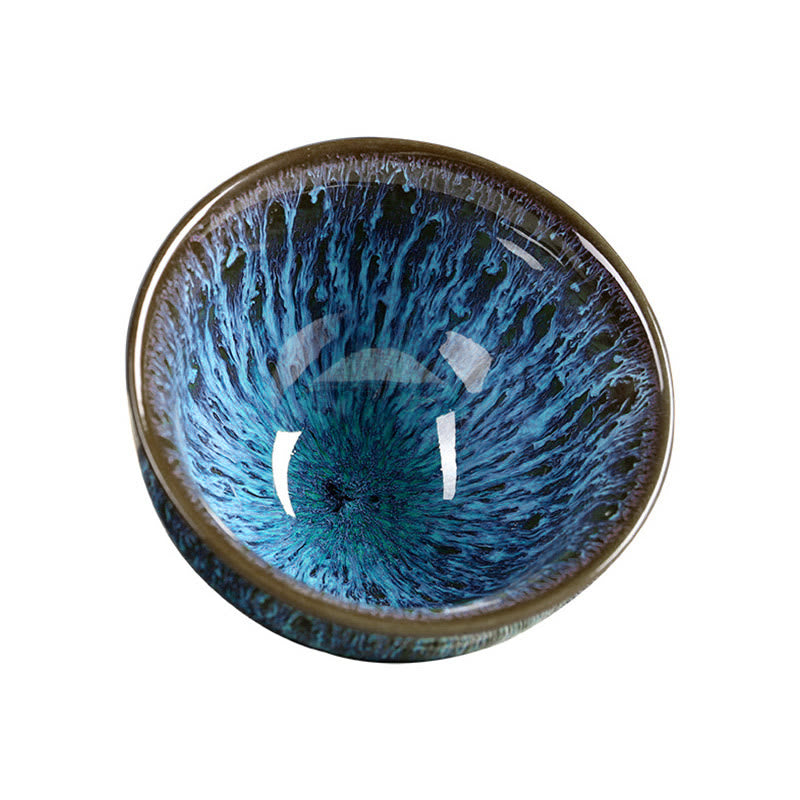 Buddha Stones Multicolor Ceramic Teacup Ocean Wave Tea Cups - image 7