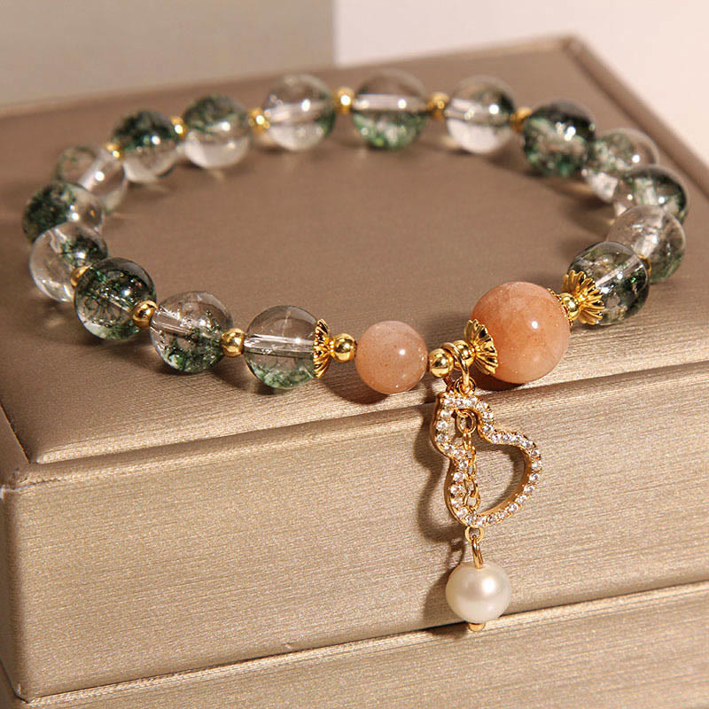 Buddha Stones Green Phantom Gourd Charm Confidence Bracelet - image 4