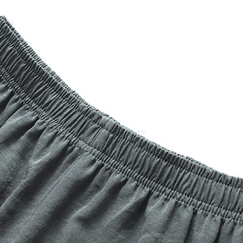 Buddha Stones Dragon Fu Character Tang Suit Traditional Short Sleeve Shirt Wide Leg Pants Clothing Men's Set - image 11