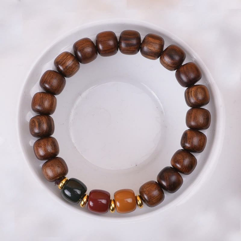 Buddha Stones Ebony Wood Rosewood Peace Balance Bracelet - image 15