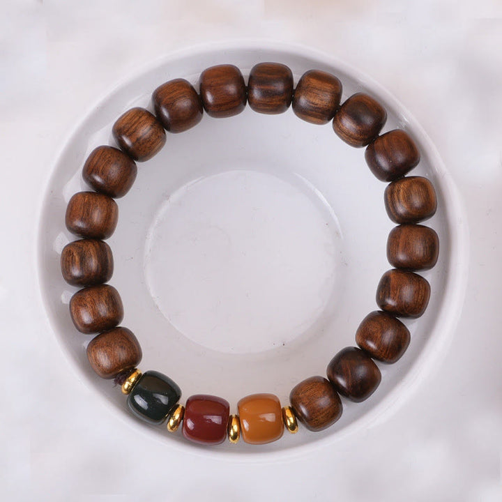 Buddha Stones Ebony Wood Rosewood Peace Balance Bracelet - image 15