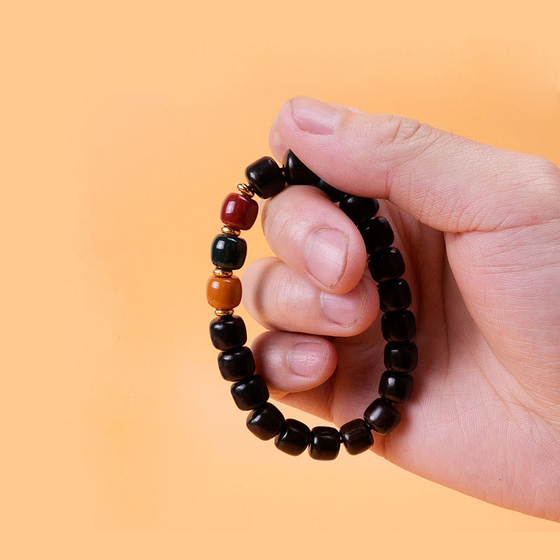 Buddha Stones Ebony Wood Rosewood Peace Balance Bracelet - image 7