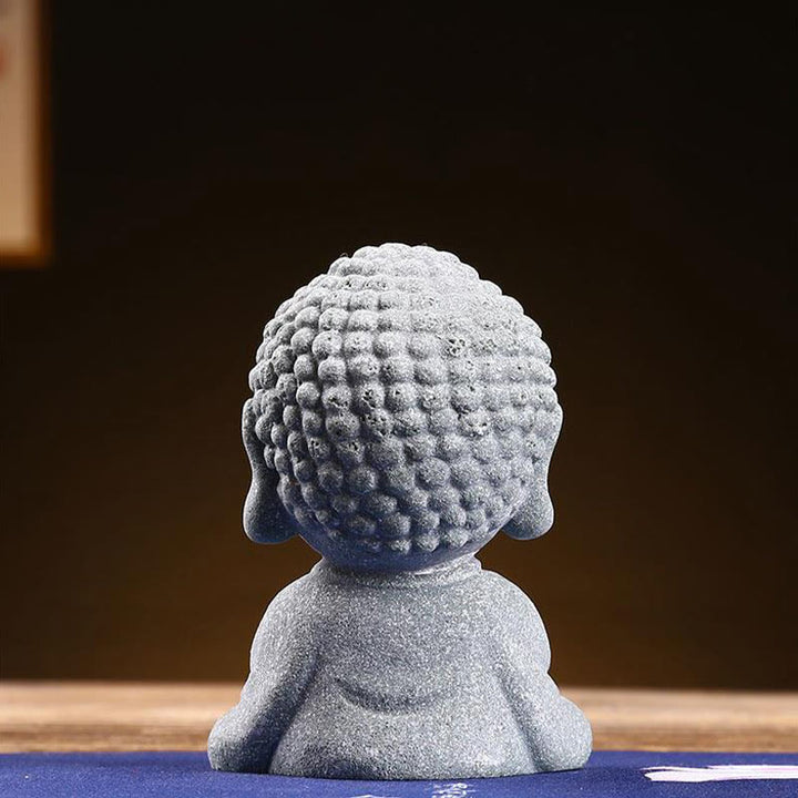 Buddha Stones Meditation Praying Buddha Compassion Serenity Home Decoration - image 3