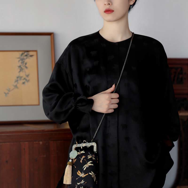 Buddha Stones Small Dragonfly Metal Chain Crossbody Bag Shoulder Bag Cellphone Bag - image 10