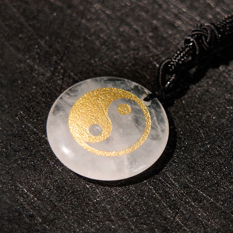 Buddha Stones Various Crystal Amethyst Tiger Eye Green Aventurine Yin Yang Spiritual Necklace Pendant - image 50