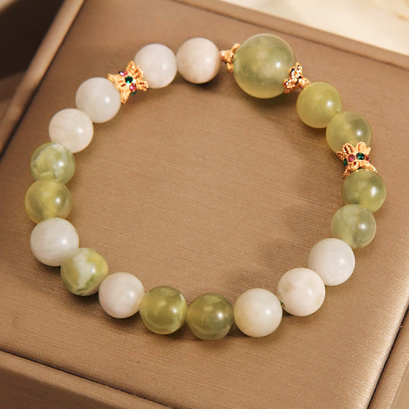 Buddha Stones Green Grape Color Jade Abundance Bracelet - image 2