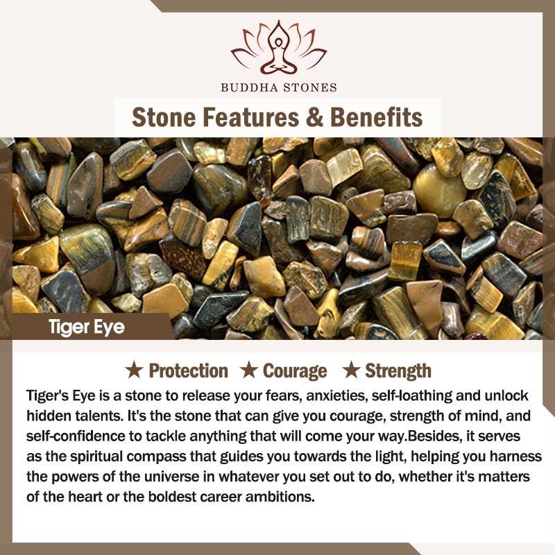 Buddha Stones 925 Sterling Silver Tiger's Eye Bodhi Seed Handmade Courage Bracelet - image 6