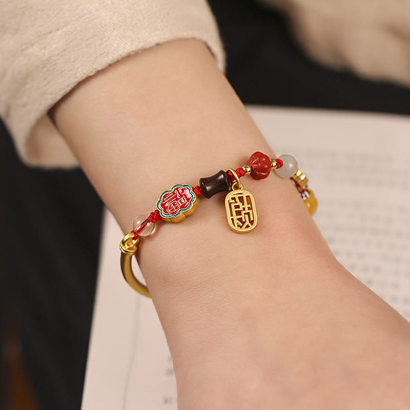 Buddha Stones Tibetan Auspicious Clouds Fortune Happiness Wealth Luck Bracelet - image 9