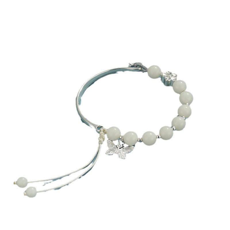 Buddha Stones Bodhi Seed Butterfly Lotus Luck Wealth Bracelet Bangle - image 7