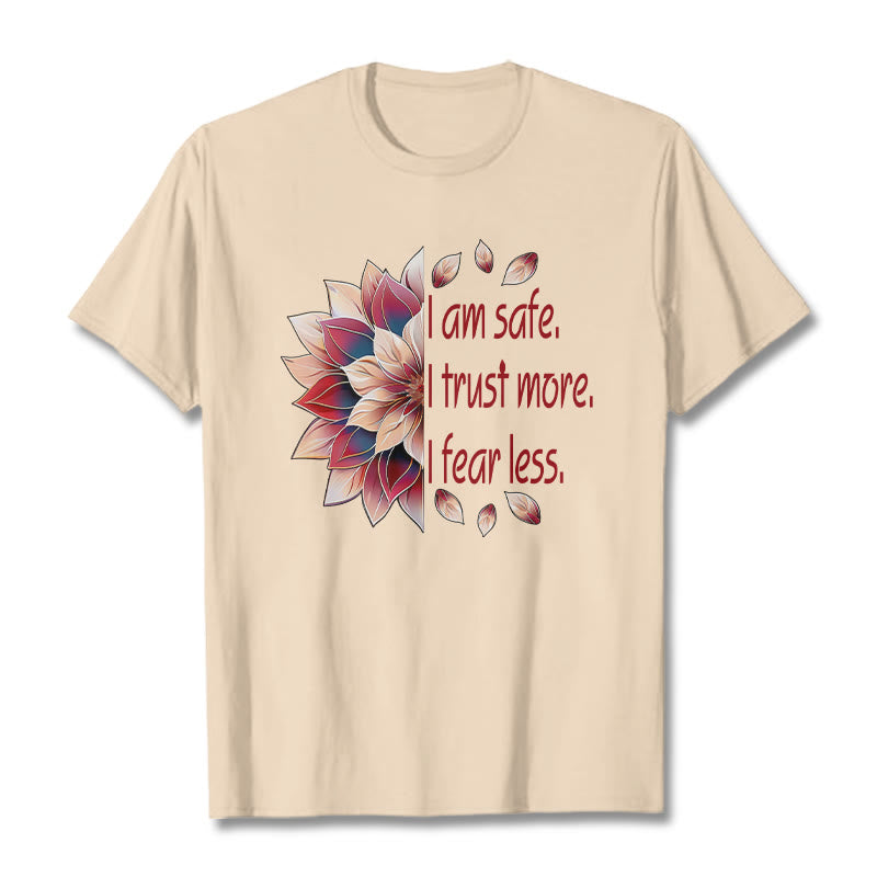 Buddha Stones I Am Safe Tee T-shirt - Bisque - 2XL - image 9