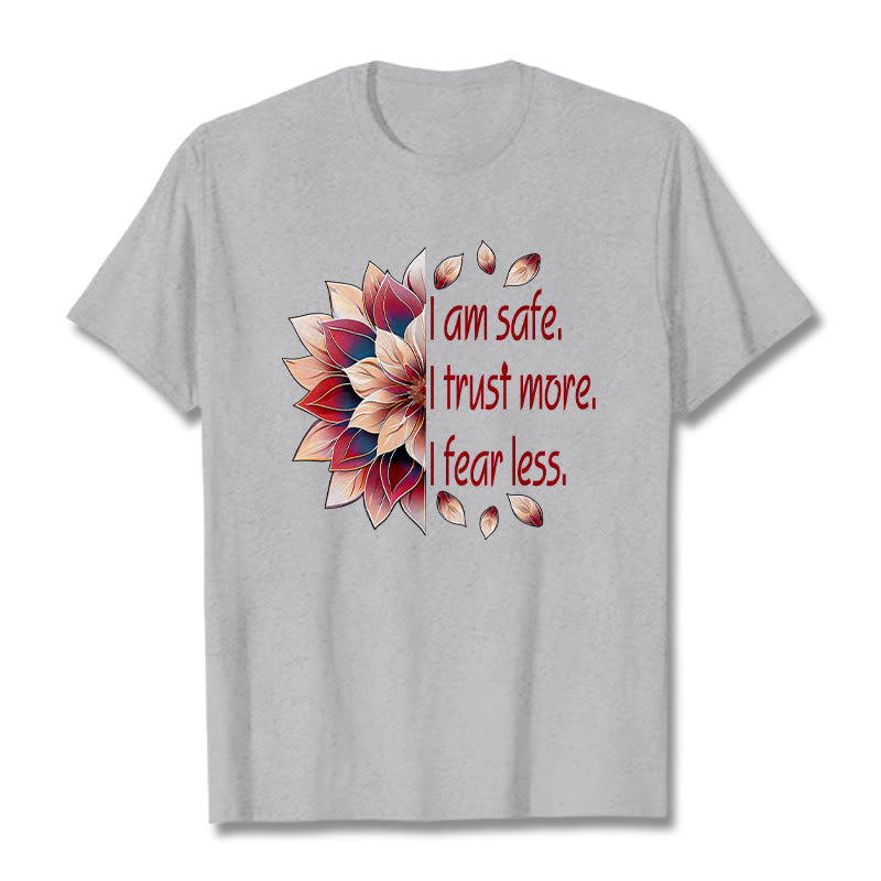 Buddha Stones I Am Safe Tee T-shirt - LightGrey - 2XL - image 13