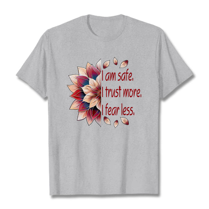 Buddha Stones I Am Safe Tee T-shirt - LightGrey - 2XL - image 13