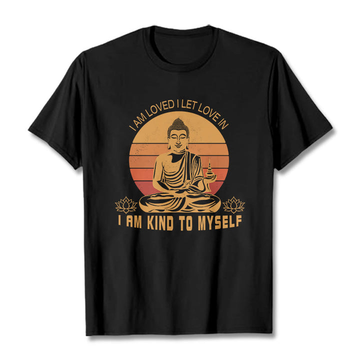 Buddha Stones I Am Loved Tee T-shirt - Black - 2XL - image 0